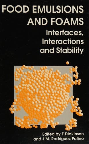 Cover image for Food emulsions and foams