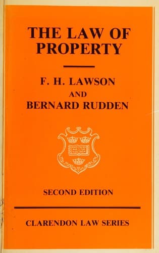 Cover image for The law of property