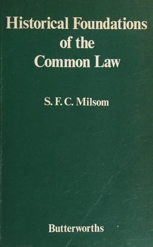 Cover image for Historical foundations of the common law