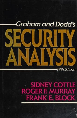 Cover image for Graham and Dodd's Security Analysis