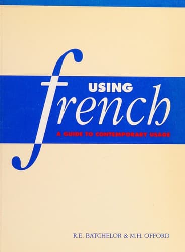 Cover image for Using French
