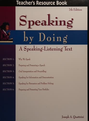 Cover image for Speaking by doing