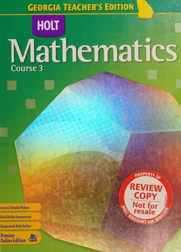 Cover image for Holt mathematics
