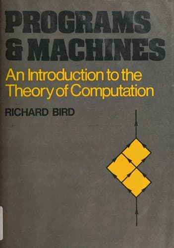 Cover image for Programs and machines