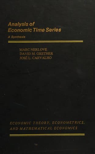 Cover image for Analysis of economic time series