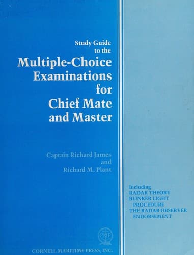 Cover image for Study guide to the multiple-choice examinations for chief mate and master