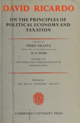 Cover image for Works and correspondence of David Ricardo