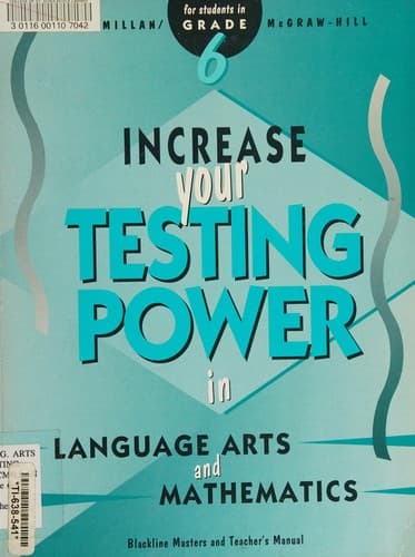 Cover image for Increase your testing power in language arts and mathematics