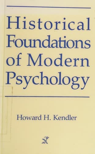 Cover image for Historical foundations of modern psychology