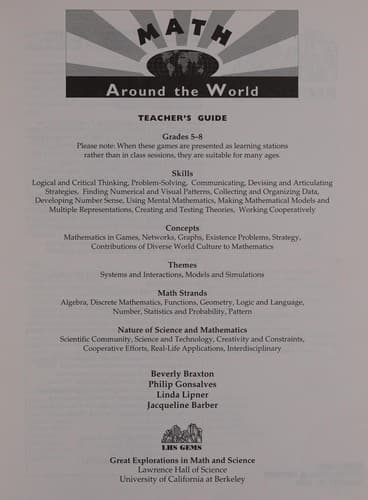 Cover image for Math around the world