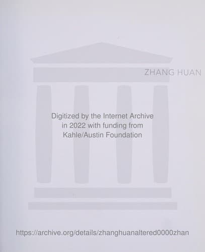 Cover image for Zhang Huan