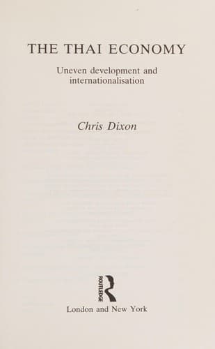 Cover image for The Thai economy