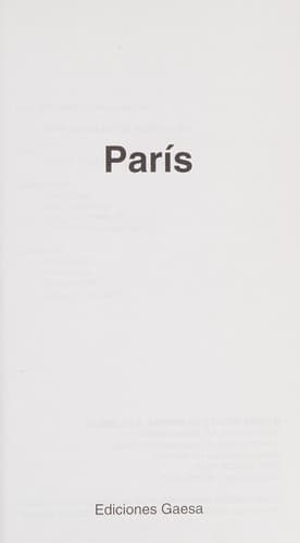 Cover image for París