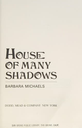 Cover image for House of many shadows