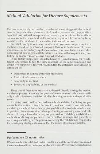 Cover image for Handbook of analytical methods for dietary supplements