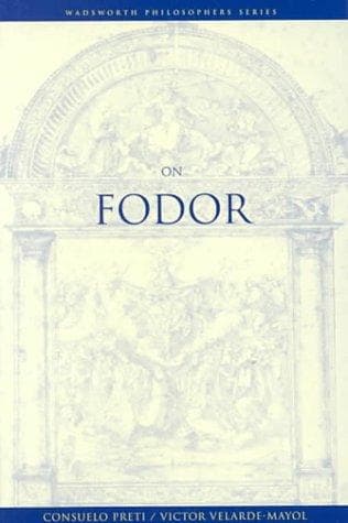 Cover image for On Fodor (Wadsworth Philosophers Series)