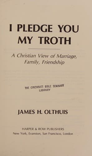 Cover image for I pledge you my troth