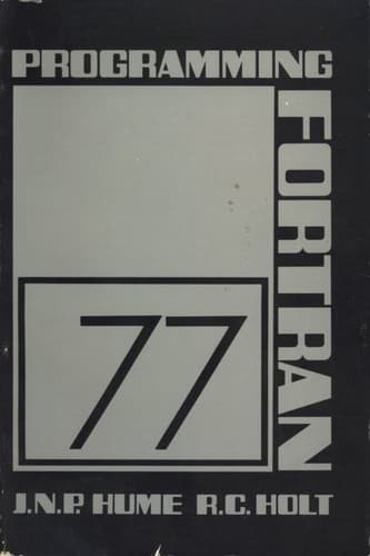 Cover image for Programming FORTRAN 77
