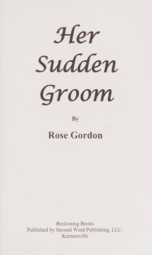 Cover image for Her sudden groom