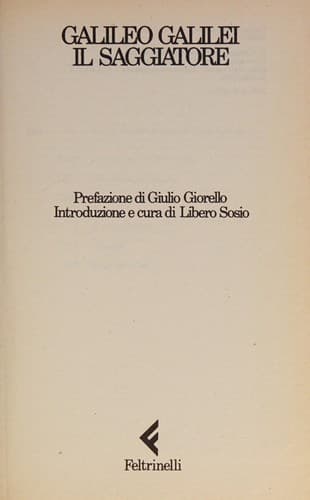 Cover image for Il Saggiatore