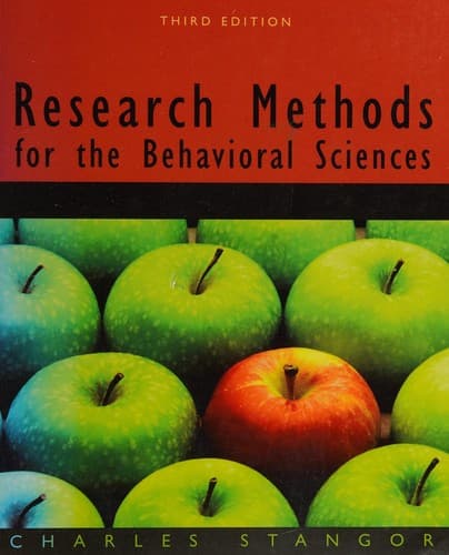 Cover image for Research methods for the behavioral sciences