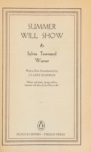 Cover image for Summer will show