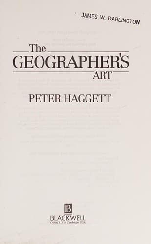 Cover image for The Geographer's art