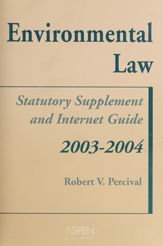 Cover image for Environmental Law