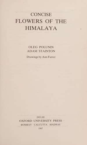 Cover image for Concise flowers of the Himalaya