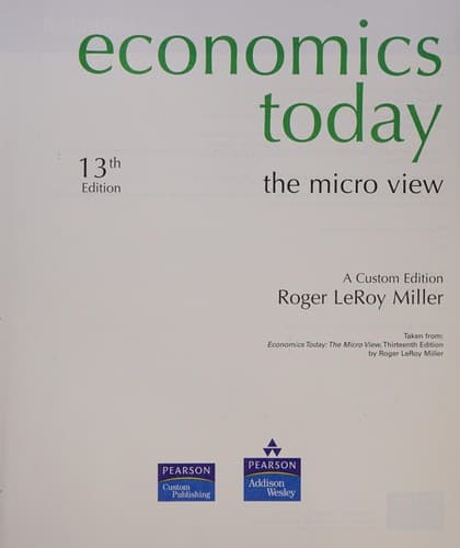Cover image for Economics today