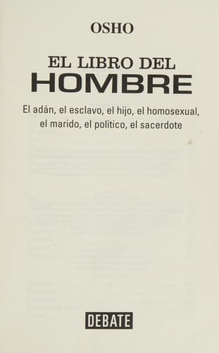 Cover image for El Libro Del Hombre
