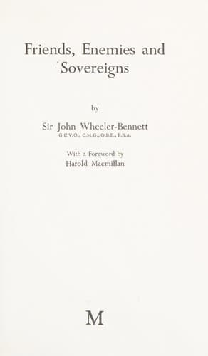 Cover image for Friends, enemies, and sovereigns