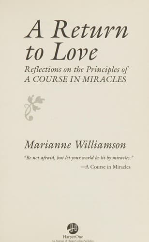 Cover image for A return to love