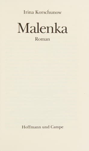 Cover image for Malenka.