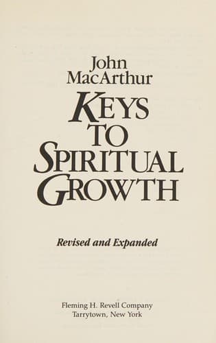 Cover image for Keys to spiritual growth