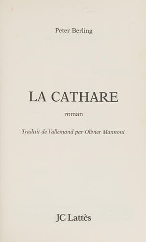 Cover image for La Cathare