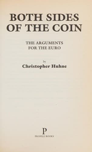 Cover image for Both sides of the coin.