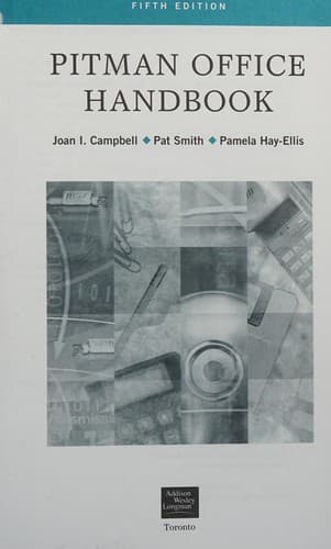 Cover image for Pitman office handbook