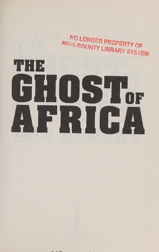 Cover image for The ghost of Africa