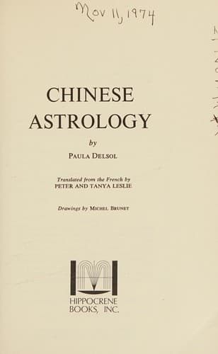 Cover image for Chinese astrology.