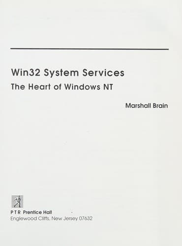 Cover image for Win32 system services