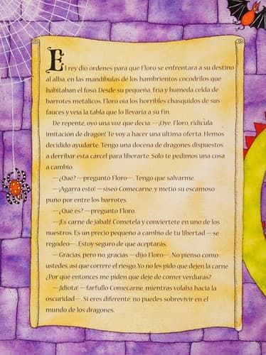 Floro, el dragón vegetariano