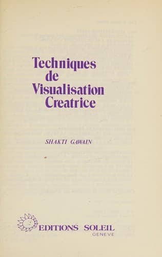 Cover image for Techniques de visualisation créatrice