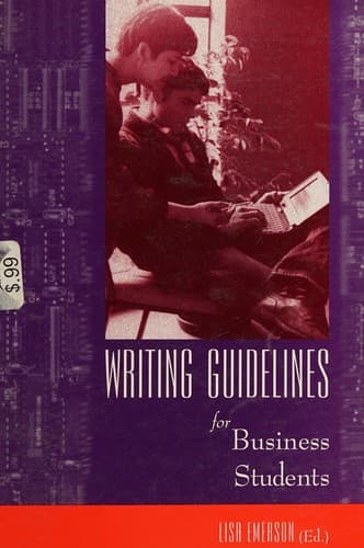Cover image for Writing guidelines for business students