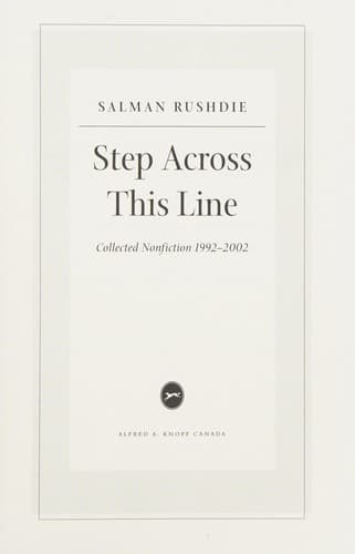 Cover image for Step across this line