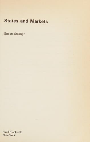Cover image for States and markets