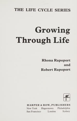 Cover image for Growing through life