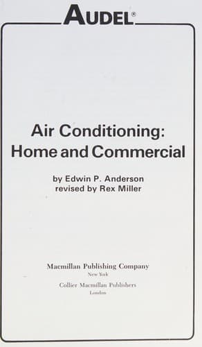 Cover image for Air conditioning