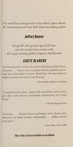 Cover image for 007 Carte Blanche