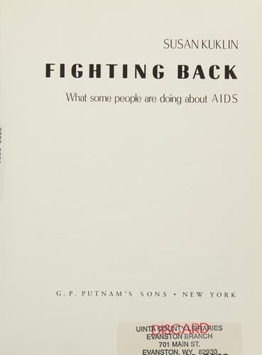 Cover image for Fighting back